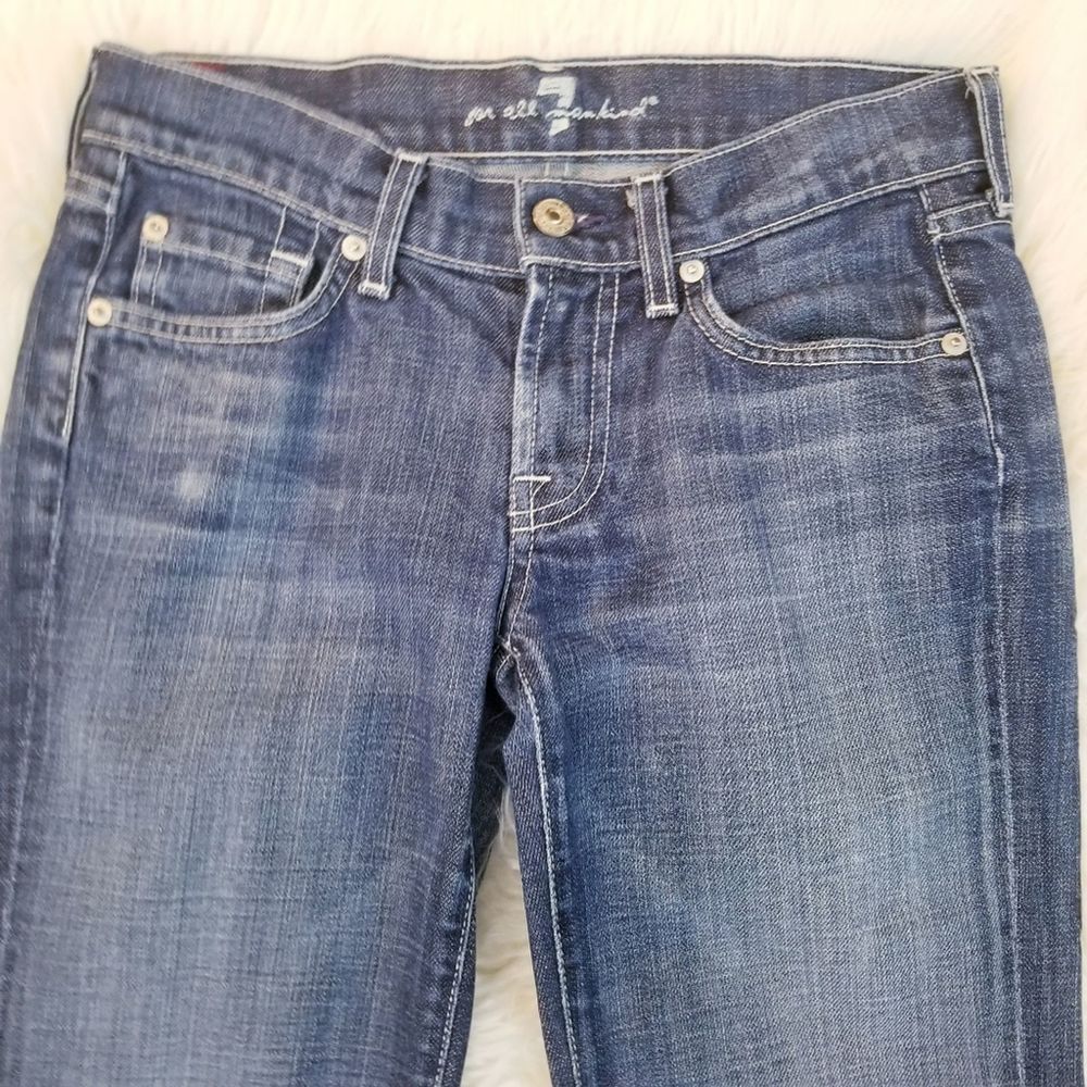 7 For All Mankind Skull Embroidered Pocket Jeans - Picture 8 of 8